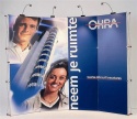 Beursstand met losse panelen